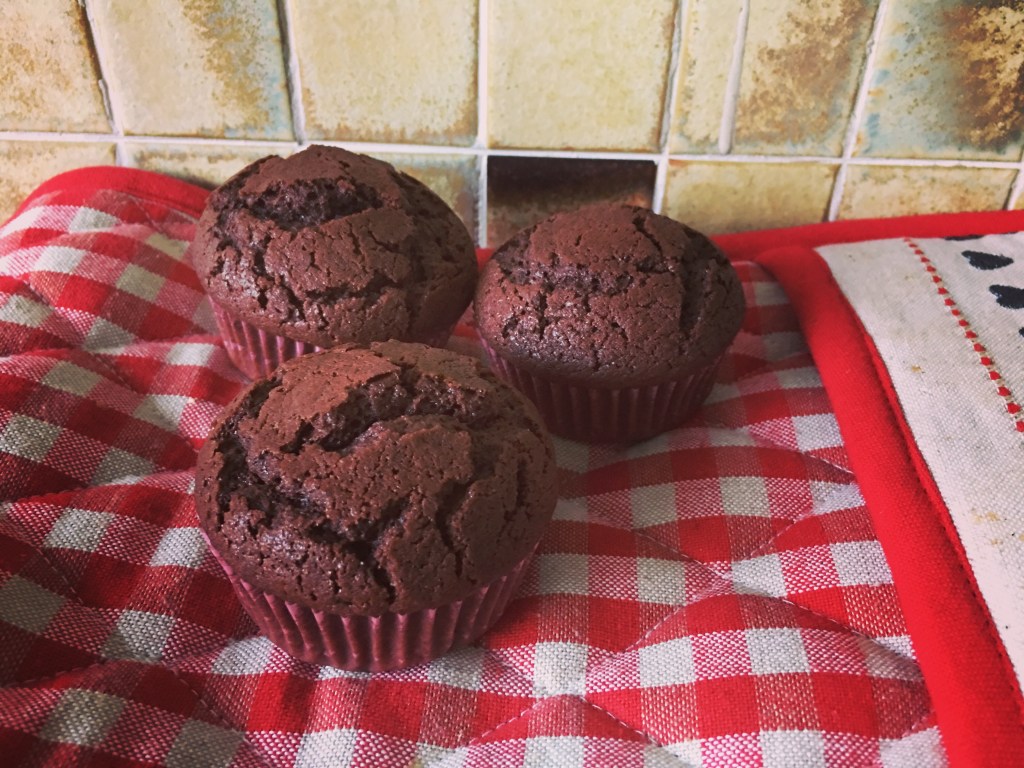 Dark chocolate muffins