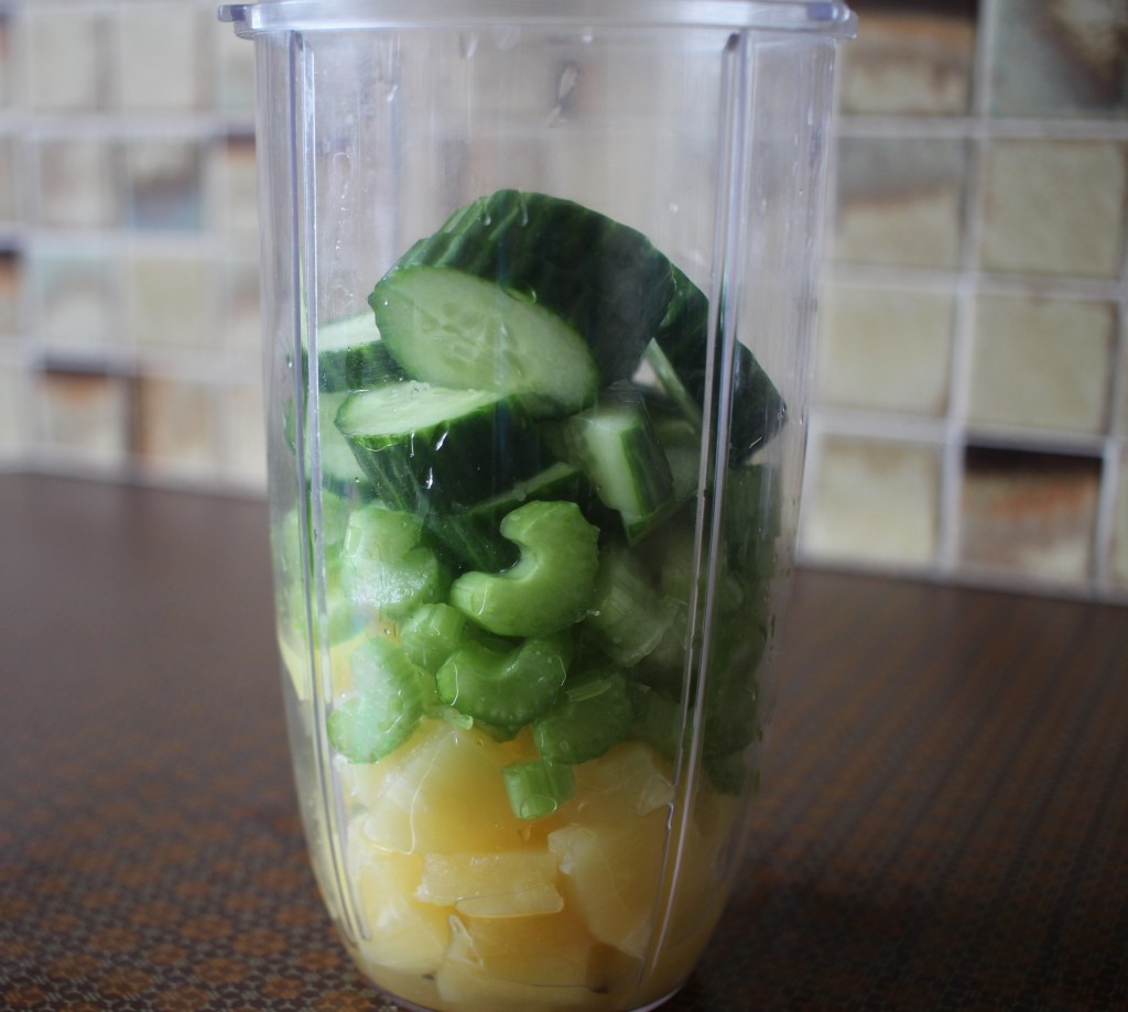 Pineapple, cucumber and celery&nbsp;juice