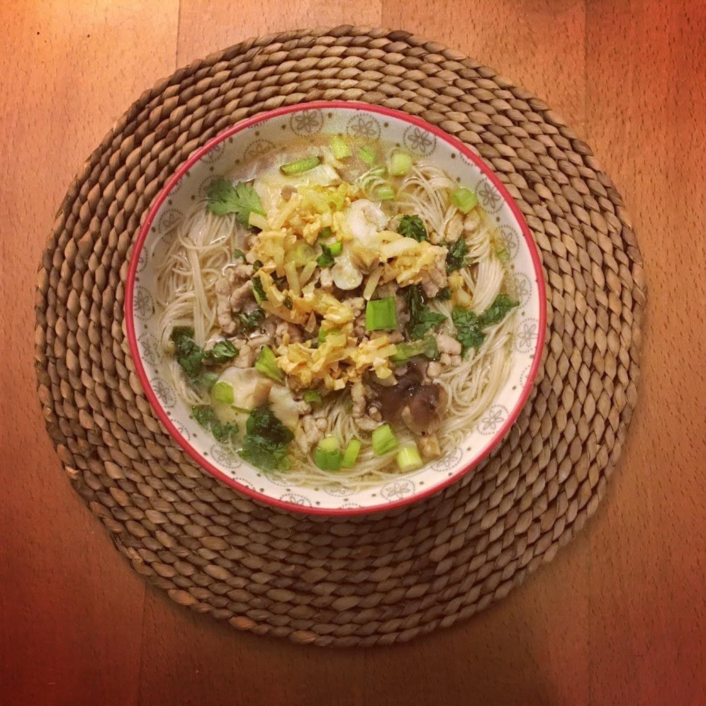 Pork ginger noodle&nbsp;soup