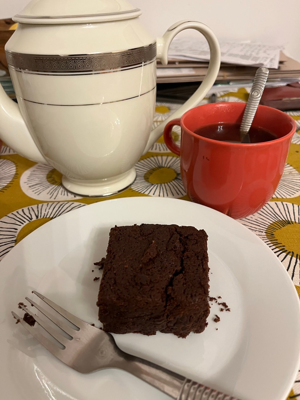 Dark chocolate brownies