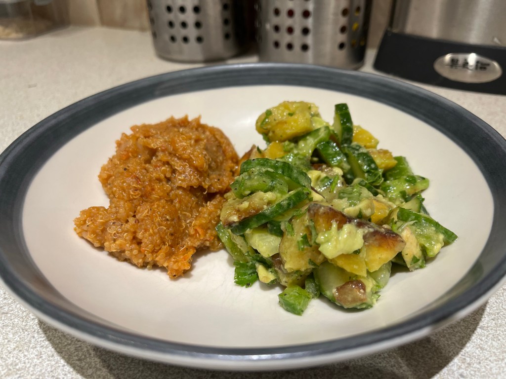 Jollof quinoa and plantain salad&nbsp;imoyo