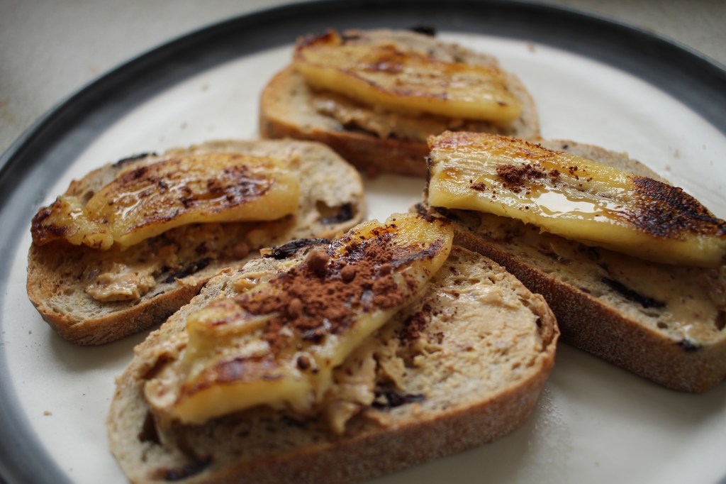 Peanut butter and banana on&nbsp;toast